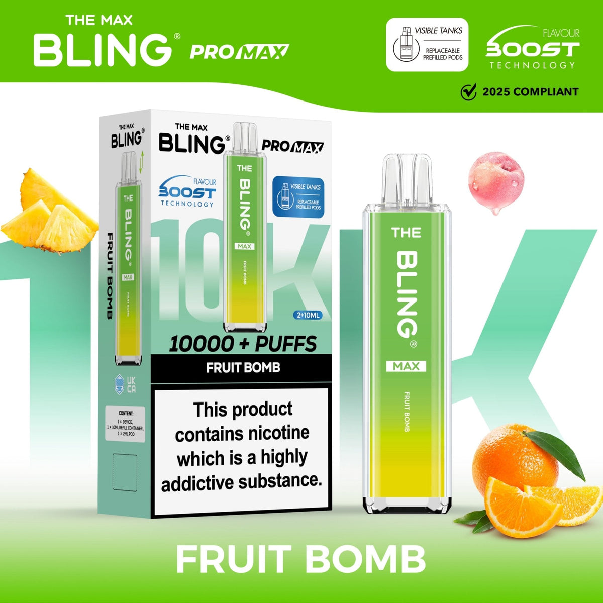Shop The Crystal Bling Max 10k Vape Kit Box of 5