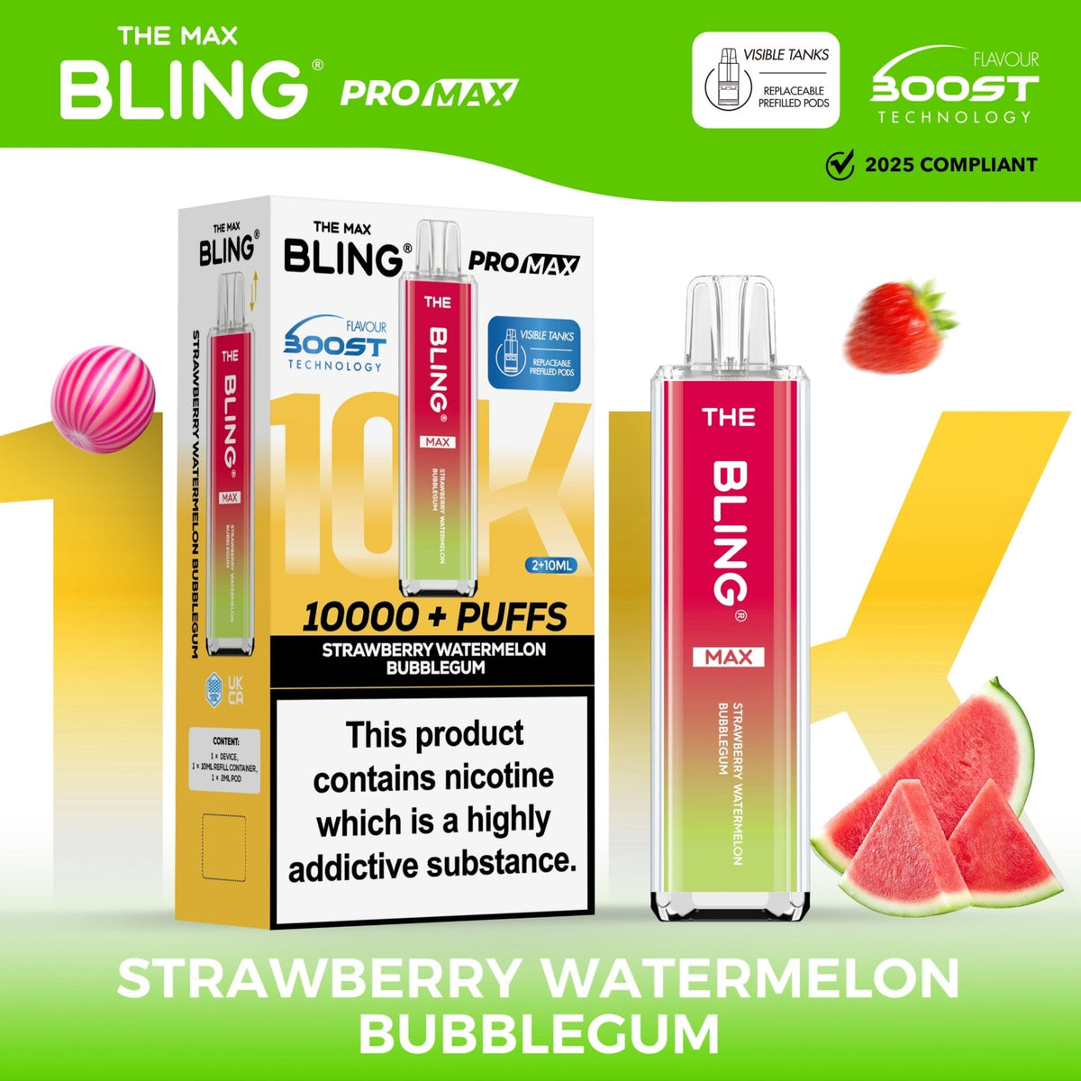 Shop The Crystal Bling Max 10k Vape Kit Box of 5