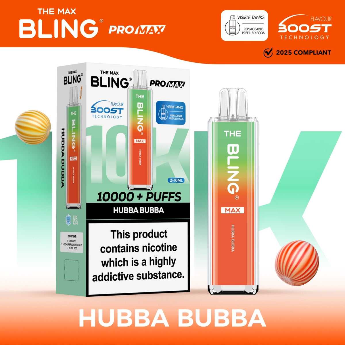 Shop The Crystal Bling Max 10k Vape Kit Box of 5