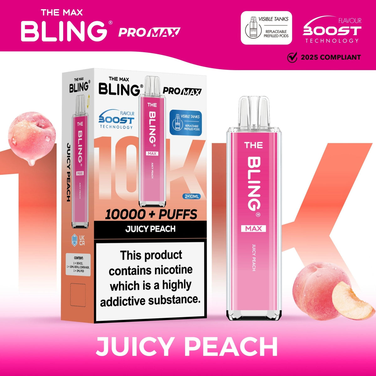 Shop The Crystal Bling Max 10k Vape Kit Box of 5