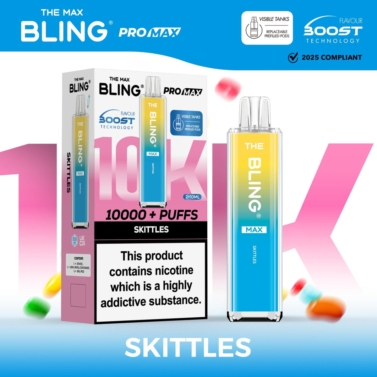 Shop The Crystal Bling Max 10k Vape Kit Box of 5
