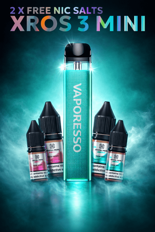 Shop Vaporesso Xros 3 Mini Vape Kit + 2 Free Nic Salts