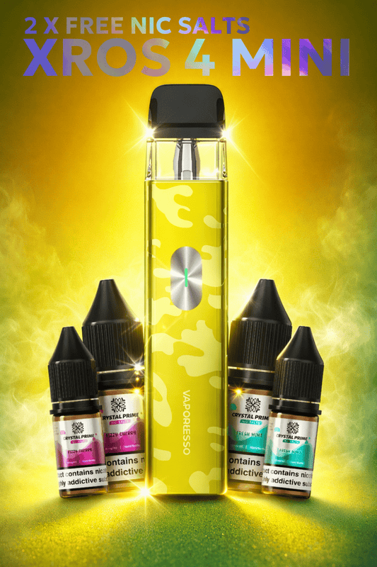 Shop Vaporesso Xros 4 Mini Vape Kit + 2 Free Nic Salts