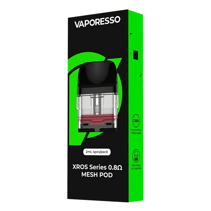 Shop Vaporesso Xros Series 0.8 Ohm Mesh Pods - 4Pack