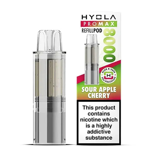 Hyola Pro Max 8000 Refill Pods - Sour Apple Cherry