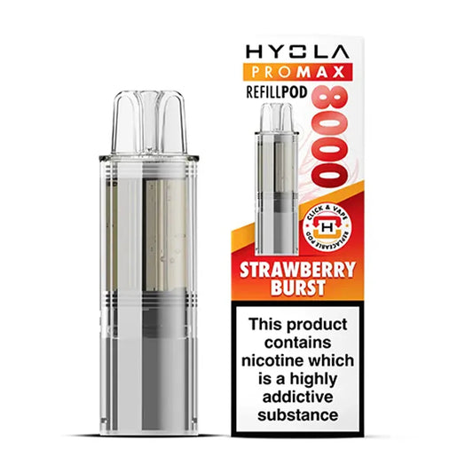 Hyola Pro Max 8000 Refill Pods - Strawberry Burst