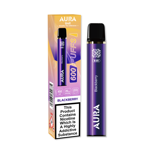 Aura Bar 600 Puffs Disposbale Vape Pod Box of 10